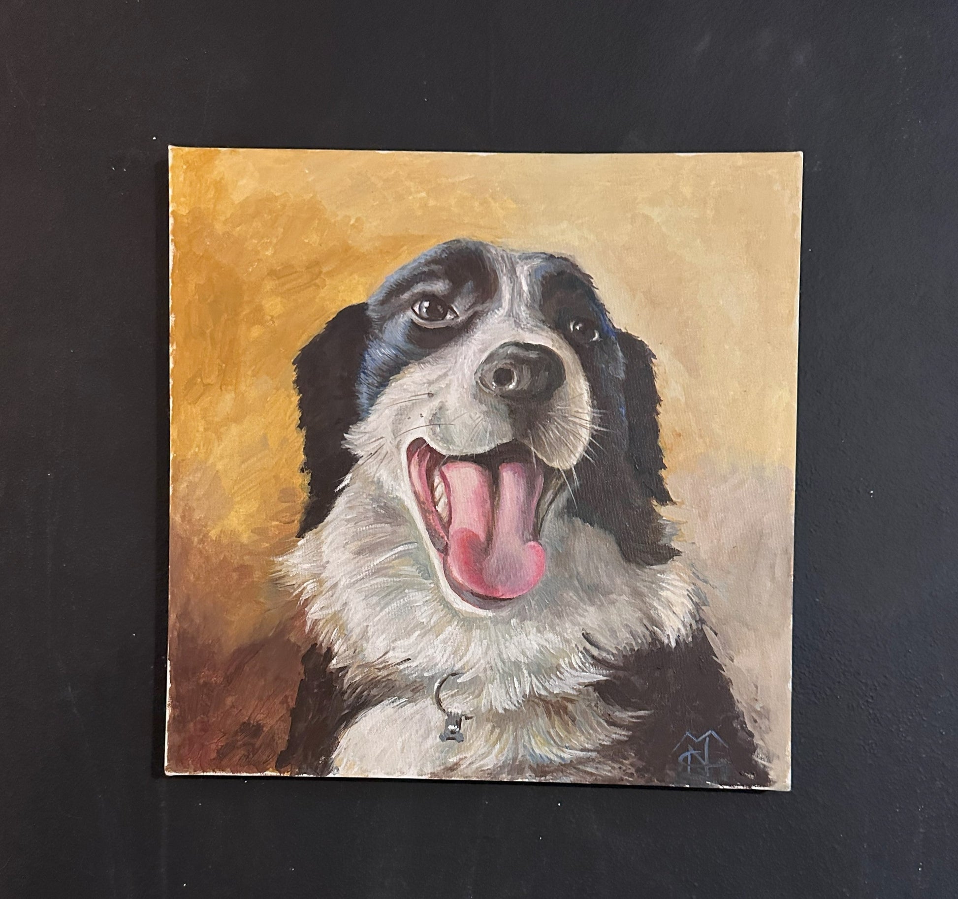 Quadro molto affettivo del mio cane